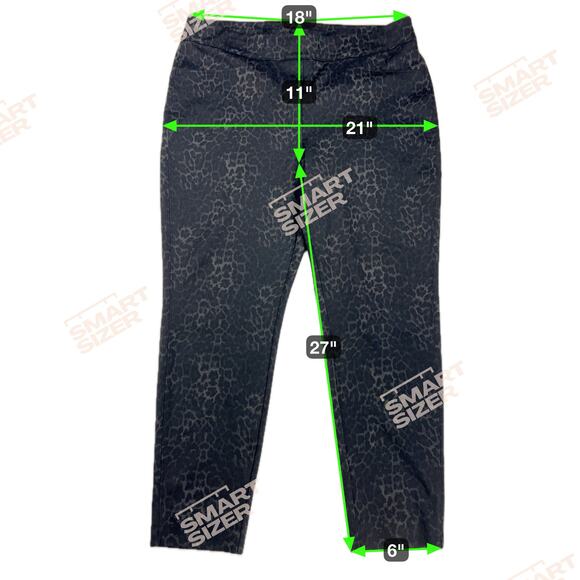 Chico’s Tone on Tone Cheetah Print Ponte Ankle Dress Pants Size 16 (Chico’s 3) - Picture 3 of 12